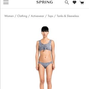 Beth Richards Knotted swim top.